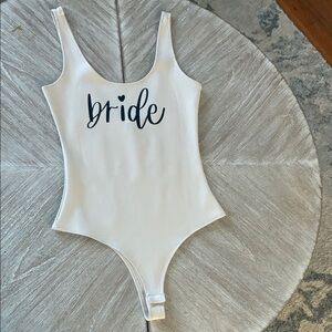 Chic Cream Bride' Bodysuit
